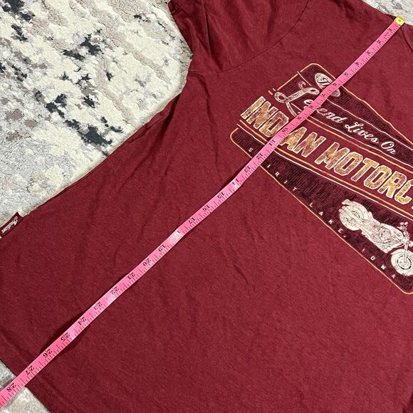 INDIAN Motorcycle Men's Legend Lives On T-Shirt Sz Medium Genuine Pocket - Picture 10 of 10